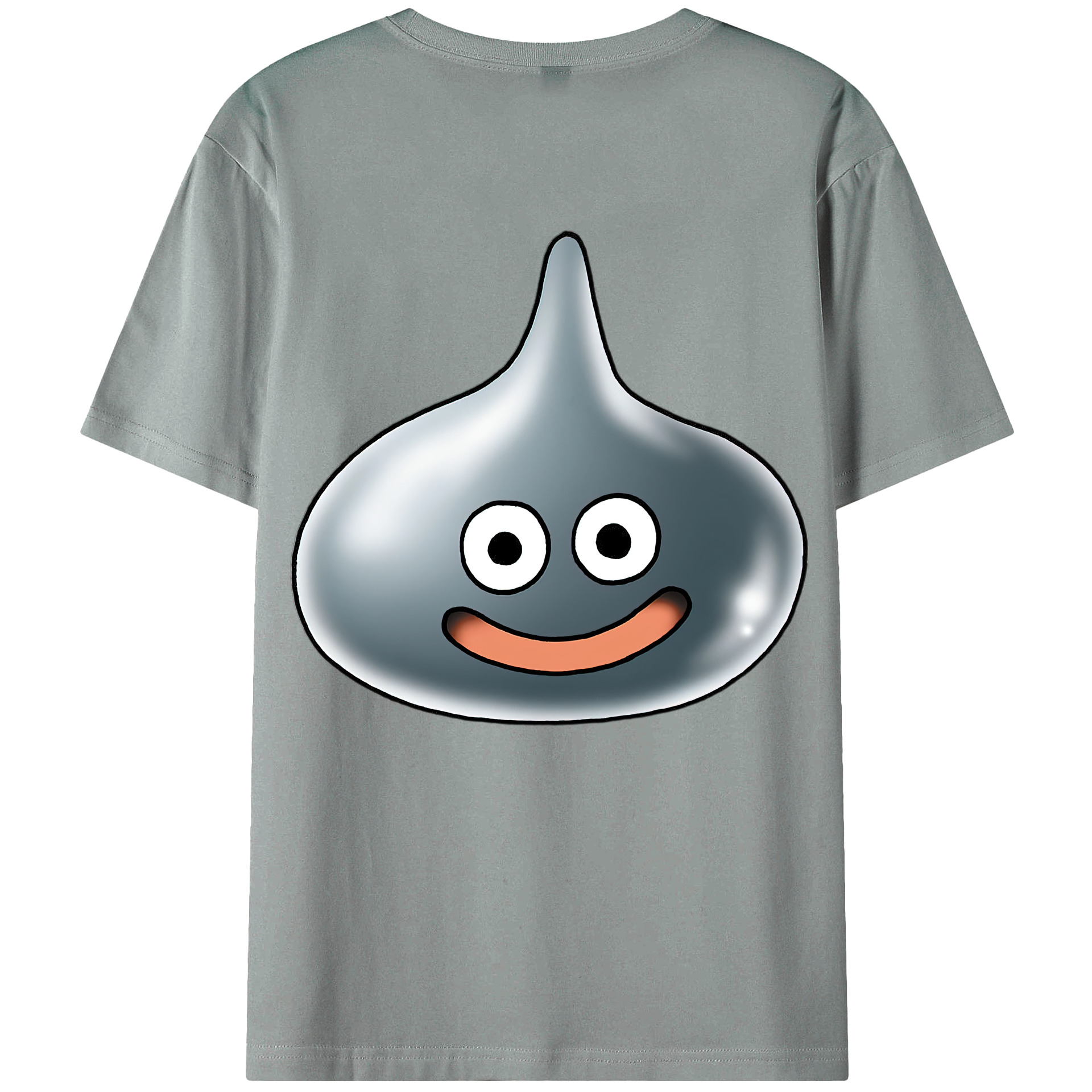 （画像用） ドラゴンクエスト Doragon Kuesuto Dragon Quest 綿100％ メンズ半袖Tシャツ（バックプリント） 通気性
